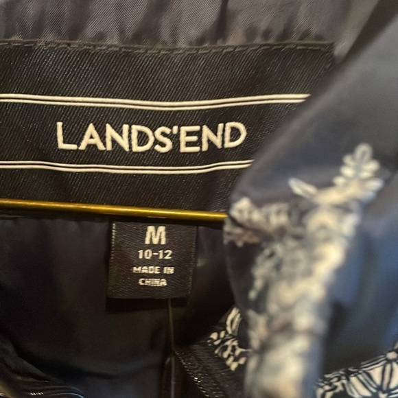 Hyper Dry water Resistant Down by Lands’End Snowflake Sleeveless Vest Jacket - Picture 4 of 13